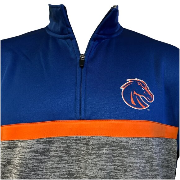 NEW Boise State BSU Broncos Colosseum 1/4 Full Zip Sweatshirt Men's L - Picture 3 of 11